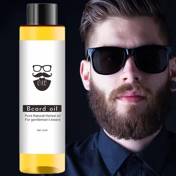 100% органично масло за брада за мъже продукти за косопад спрей брада растеж масло мъже брада растат essencial масло Barba Huile Barbe 30ml