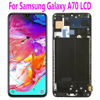 100% тестван за Samsung Galaxy A70 LCD дисплей сензорен дигитайзер с рамков монтаж за подмяна на екрана на Samsung Galaxy A70