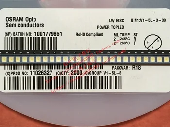 100pcs / OSRAM LWE6SC кръпка 3528 четири крака 3 отрицателни 1 положителни общи положителни 6500K положителна бяла светлина LED мъниста