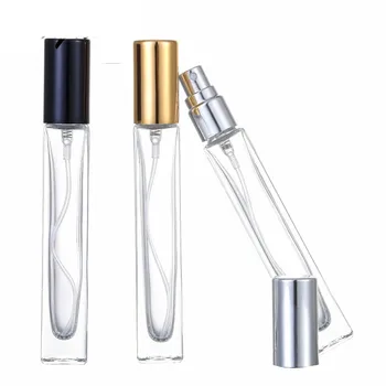 10ml Clear Glass парфюм бутилка спрей пулверизатор за многократна употреба празни проба флакони преносим пътуване парфюм пулверизатор козметична бутилка