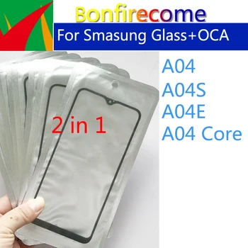 10Pcs\Lot За Samsung Galaxy A04 A04S A04E A04 Core сензорен екран преден панел LCD външен обектив предно стъкло OCA лепило