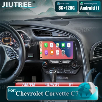 128G Android 11 автомобилно радио за Chevrolet Corvette C7 2013-2019 GPS навигация мултимедиен плейър TS10 поддръжка 4G вграден в Carplay