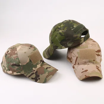 1PCS военни бейзболни шапки камуфлаж тактически риболов шапка регулируеми летни слънчеви шапки риболовни шапки за мъже