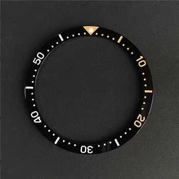  38mm * 31.5mm плоска черна керамична рамка вложка за Seiko марка SKX007 SKX011 водолази SUB подмяна на часовник случай части пръстен MOD