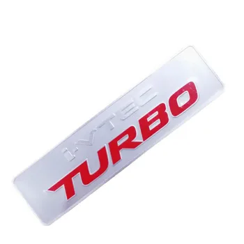 3D алуминий i VTEC TURBO iVTEC стикер за кола стикер емблема тяло задна задна врата значка за Honda City CIVIC Fit Accord Jazz CRV XRV