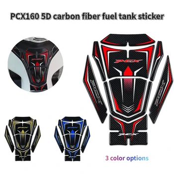 5D стикер от въглеродни влакна Емблема защита резервоар подложка Decal протектор за Honda PCX 160 2021 PCX160 2022 аксесоари за мотоциклети