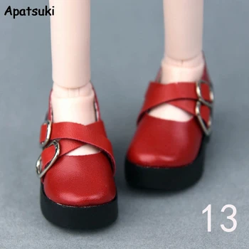  6 * 2.5cm червена превръзка модни обувки за 16inch Saron кукла 40-50cm XINYI кукла обувки на висок ток за 1/4 BJD кукла обувки играчки