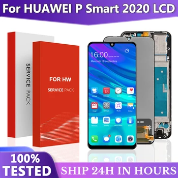 6.21'' За Huawei P Smart 2020 LCD дисплей с рамка сензорен екран дигитайзер събрание за Psmart 2020 дисплей резервни части