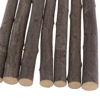 7бр Driftwood дървени пръчки дървени дървени пръти занаяти Начало градина модел DIY кафяв