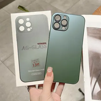 AG матирано стъкло случай за Iphone14pro Макс телефон случай Iphone 13 ол инклузив Anti Fall 12 с обектив филм 11pro анти-пръстови отпечатъци