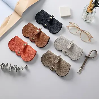 Creative преносими очила чанта PU кожени слънчеви очила кутия чанта за съхранение анти налягане защитно покритие