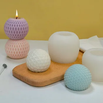 Creative топка форма ароматизирани свещ мухъл DIY восък мухъл свещ вземане доставки 3D сапун леене мухъл подаръци занаятчийски домашен декор