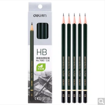 Deli 7083 HB Разширено рисуване молив скица чертеж шестоъгълна писалка Инженеринг Рисуване Бизнес офис