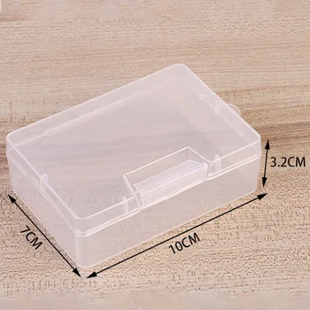 DIY ръчна кутия за съхранение на инструменти Прозрачна пластмасова козметика Хардуерни части за съхранение Държач за кутия за съхранение Контейнер Pp Кутия за правоъгълник за красота
