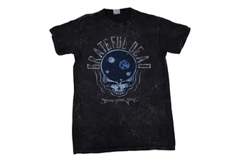 Grateful Dead Mens Space Your Face Black Shirt New S дълги ръкави