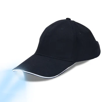 LED светлинна капачка за нощен риболов, светлоизлъчваща шапка, външно осветление, капачка за къмпинг светлина
