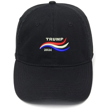 Lyprerazy Мъжка бейзболна шапка Тръмп 2024 Вземете Америка обратно Бродерия шапка памук бродирани случайни бейзболни шапки