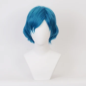 Mizuno Ami перука къса синя синтетична аниме косплей перуки топлоустойчивост парти перуки