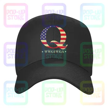 Q Wwgiwga американски флаг шапки бейзболна шапка