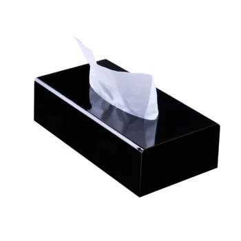 QL Модерна акрилна тъканна кутия, държач за тъкани, тъканна дозатор Кутия за тъкани Кутия за бебешки кърпички