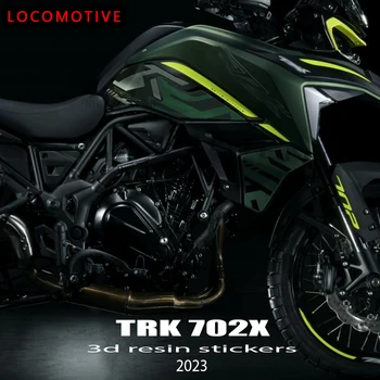 TRK702X 2023 Аксесоари за мотоциклети 3D гел епоксидна смола стикер комплект резервоар подложка защита за Benelli TRK 702X TRK 702 X