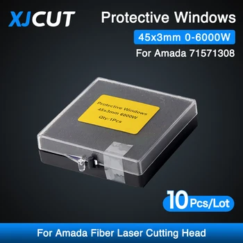  XJCUT 10pcs / партида Fiber лазер високо качество 45 * 3mm 0-6000W защитни прозорци капак слайдове за влакно лазерно рязане Amada 71571308
