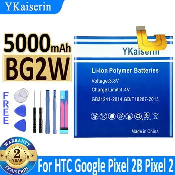 YKaiserin Батерия BG2W 5000mAh Батерия за подмяна на мобилен телефон за Google Pixel 2B Pixel2B Pixel 2 Pixel2 Li-ion Bateria