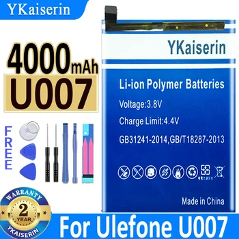 YKaiserin Нова висококачествена батерия 4700mAh за Ulefone U007 Батерия за подмяна на смартфони Batteria + инструменти