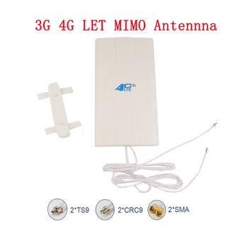 ZQTMAX 700-2600mhz 88dbi комуникационна антена 3g 4g Lte антена, Mimo панел SMA CRC9 TS9 мъжки конектор антена