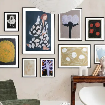 Абстрактна ваза платно живопис стена изкуство скандинавски плакати и щампи печат хол дома декор картина без рамки
