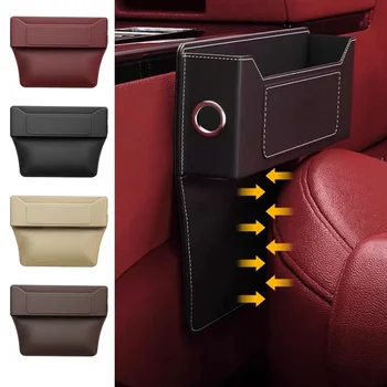 велур седалка пукнатина кутия за съхранение за Honda Crv кола предните седалки празнина пълнител кожа организатор кутия подреждане подреждане автоаксесоари