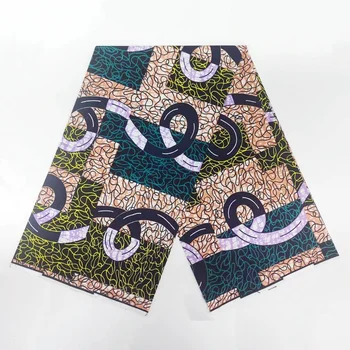 Гарантирани цени на едро Истинска 100% памучна тъкан Африкански истински восъчен плат Анкара отпечатва восък нигерийски стил Tissu Pagnes