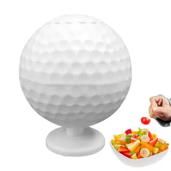 Голф топка клечка за зъби голф топка дизайн Автоматичен държач за клечки за зъби Преносим диспенсър за пътуване за домашна кухня Трапезария Кафе-бар