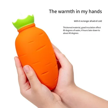Жените вода гореща вода чанта силиконови взривозащитени мини анти-горещо сладък студент ръка топло преносим морков топли крака топло бебе