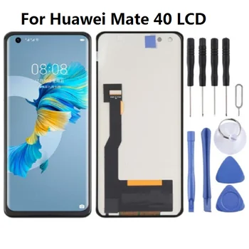За Huawei Mate 40 LCD сензорен екран дигитайзер събрание за Huawei Mate 40 дисплей Няма идентификационен код за пръстови отпечатъци