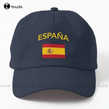 Испания Испанско знаме Испански флаг Испания футбол Испания гордост татко шапка плаж шапки за жени Лов Къмпинг Туризъм Риболовни шапки Унисекс