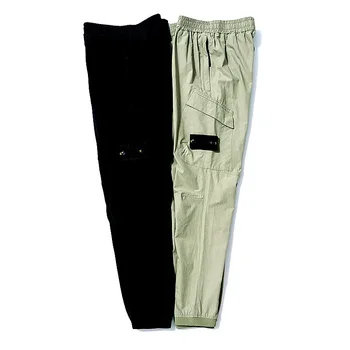 италианска марка CP Двойни джобни ежедневни панталони Летни работни панталони