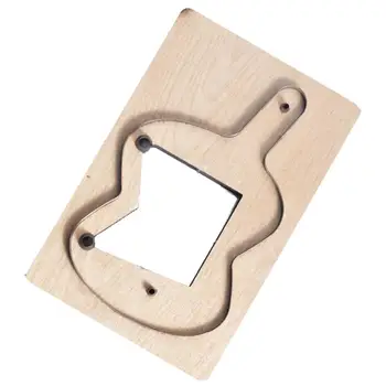 Ключ обвивка дървени метални острие кожа рязане мухъл кожени ключове чанта шаблон