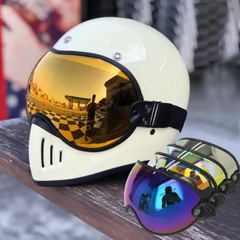 Козирки за каска за езда Мотоциклетно тактическо предно стъкло CS Anti-impact SKI очила за каране на открито Спортна екипировка срещу вятър