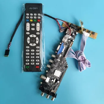 Комплект за LTN156AT02-A01 LTN156AT02-101 LTN156AT02-A02 контролерна платка 1366x768 LED USB HDMI-съвместим VGA AV TV DVB-T DVB