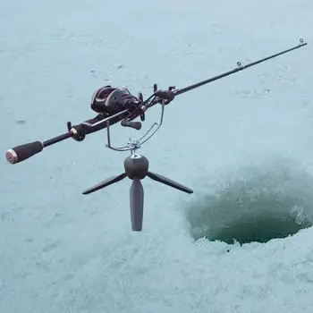 Лед риболов прът притежателя дръжка подкрепа багажник лек риболов прът стойка