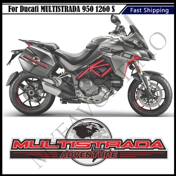 Мотоциклетни стикери за Ducati MULTISTRADA 950 1260 S ENDURO Decal Tail Top Side Panniers Кутия за багаж алуминиева кутия 950 1260