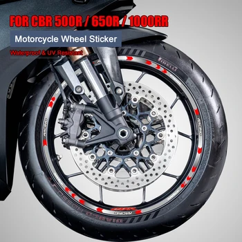 Мотоциклетни стикери Светлоотразителни Wheel Decal CBR 600RR 2007 за Honda CBR500R CBR600RR CBR650R CBR1000RR CBR125R CBR929RR CBR954RR