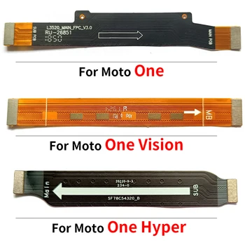 Нов конектор за дънна платка Flex кабел за Moto E7 Plus E5 E4 Plus One Vision Hyper Macro Fusion Plus Основен гъвкав кабел