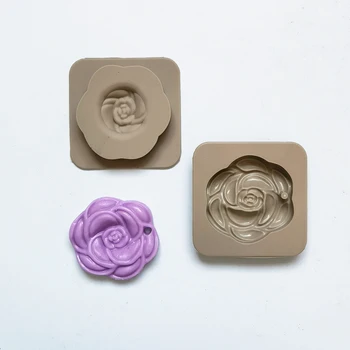 Нови рози божур свещ силиконов молд 3D цвете мухъл за ароматерапия гипс сапун смола рожден ден сватбени подаръци Начало декор