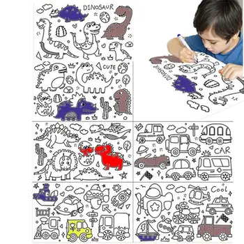 Оцветяване хартия ролка деца боя хартия 11811.8 инчов малко дете изкуство доставки лепкава хартия ролка рисуване живопис хартия за малко дете