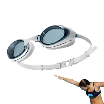 Очила за плуване без мъгла Галванични очила за плуване против мъгла Очила за басейн Изчисти изгледа Регулируеми силиконови очила за гмуркане