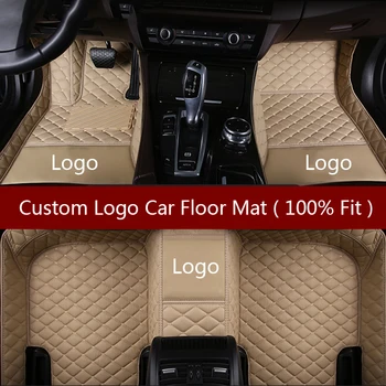 Персонализирано лого кожени стелки за кола за Mazda CX-30 3/5/6 CX-9 RX8 CX-5 Miata MX5 Axela CX3 RX7 CX-7 Авто килими Covers