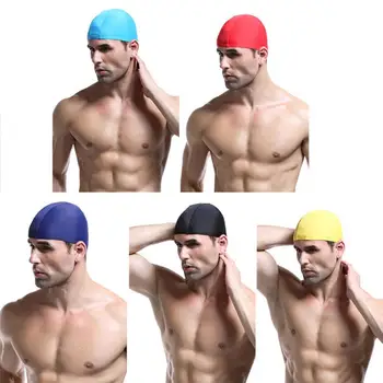Плувна шапка Аксесоари за плуване Унисекс водоустойчива разтеглива дишаща шапка за плуване