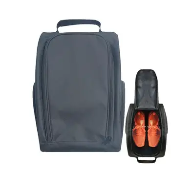 Преносима чанта за обувки за голф Сгъваема 10L контейнери чанта с 2 странични джоба Прахоустойчив организатор за съхранение Открит Travel Waterproof